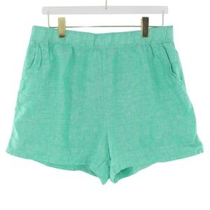 C&C California Linen Shorts Elastic Waist Pockets XL Mint Green